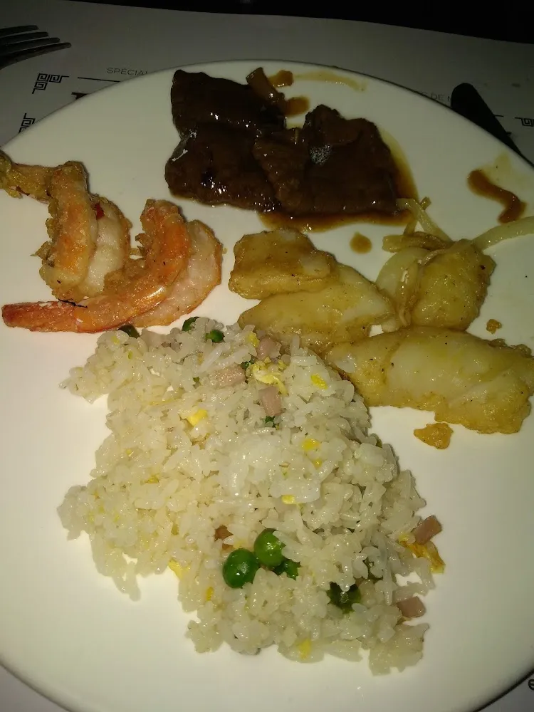 Riz Cantonais Poulet Porc Au Caramel