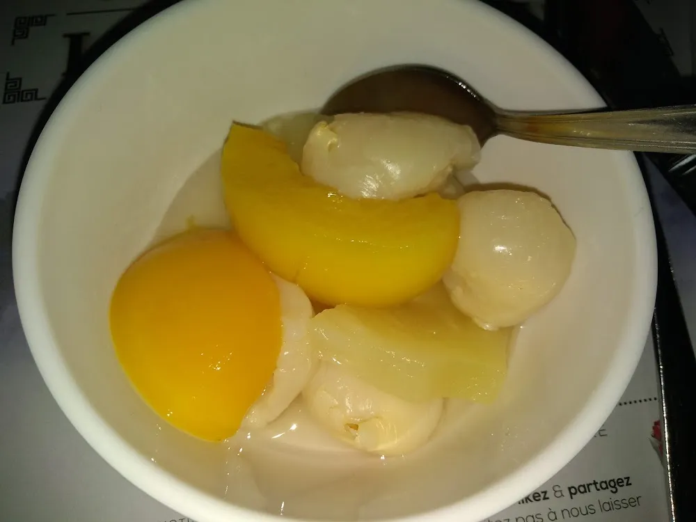 Salade de Fruits Litchis Et Mangues